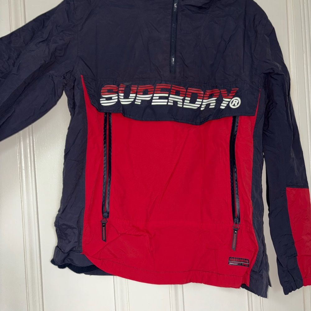 Superdry Red and Black Jacket